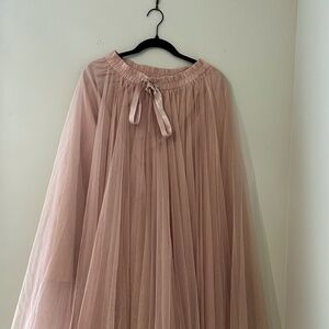 Abbey Glass Sue Tulle Skirt in Blush Size Medium
